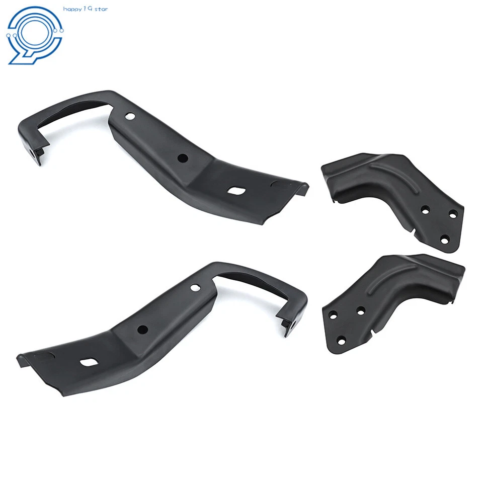 Juego de 4 soportes de parachoques delanteros negros aptos para Chevrolet/GMC C-K Series 1994-2000 Foto 4 de 4