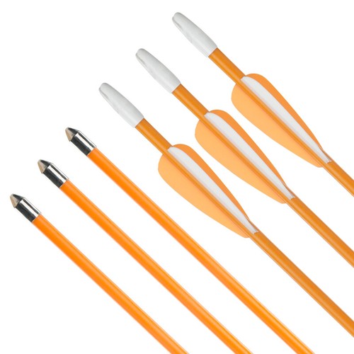 12pcs 28" Fiberglass Arrows for Children Hunting Target Practice Shoot Kid Game - Picture 8 of 8