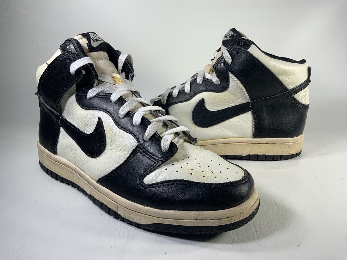 シューズ(男性用) Nike dunk high VNTG 08 Nike Dunk High Vntg High Sail White Blue Mens Size 9 318850-101 | eBay