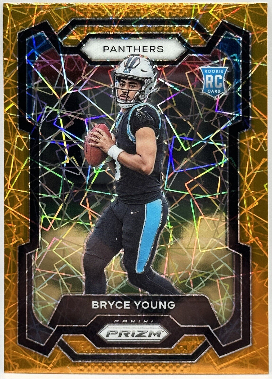 2023 Panini Prizm - Rookies Orange Lazer Prizm #311 Bryce Young (RC) CAR