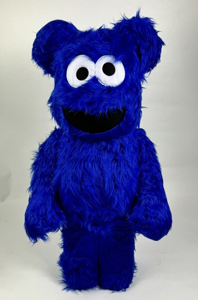 MEDICOM BEARBRICK - SESAME STREET COOKIE MONSTER 1000% BE
