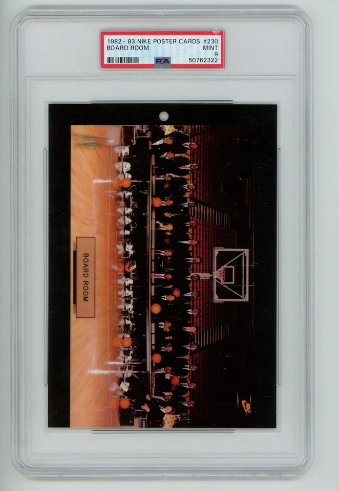 1982-83 NIKE POSTER CARDS BOARD ROOM PSA 9 #230 AD PROMO - Image 3 of 3