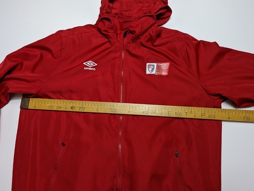 BOURNEMOUTH Umbro Training Red Jacket Windbreaker Size L - Picture 15 of 16