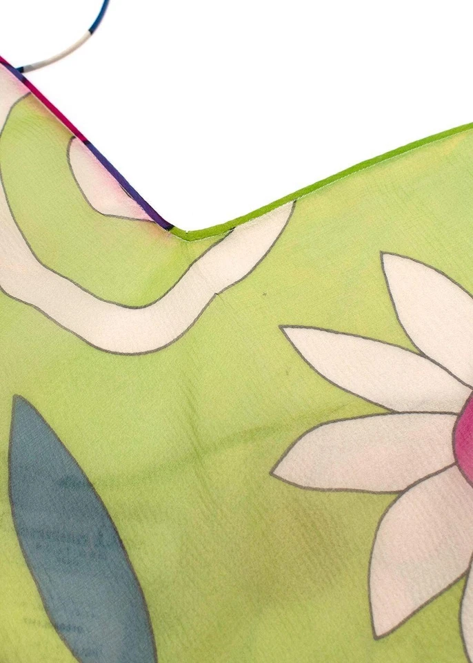 VESTIDO SIN MANGAS CHRISTIAN DIOR JOHN GALLIANO 2001 SEDA GASA UK 6 US 2 XS Foto 4 de 4