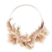 20 Papierservietten, Servietten Potpourri Ring Ambiente 33X33Cm | Boho, Federn