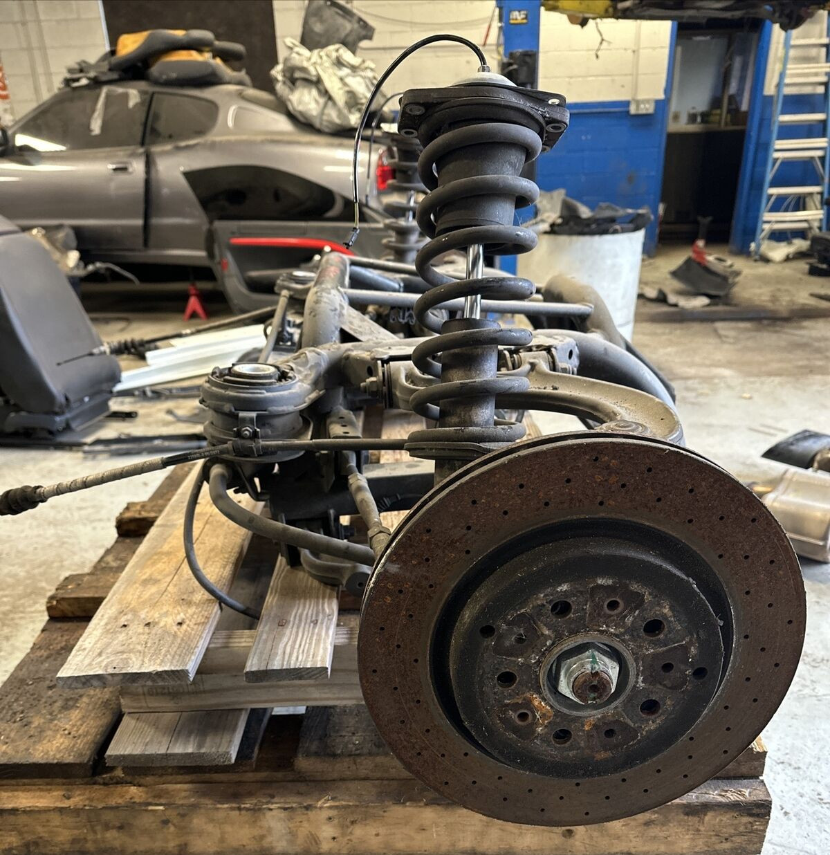 09-18 Maserati OEM Gran Turismo Rear Suspension Complete Dropout