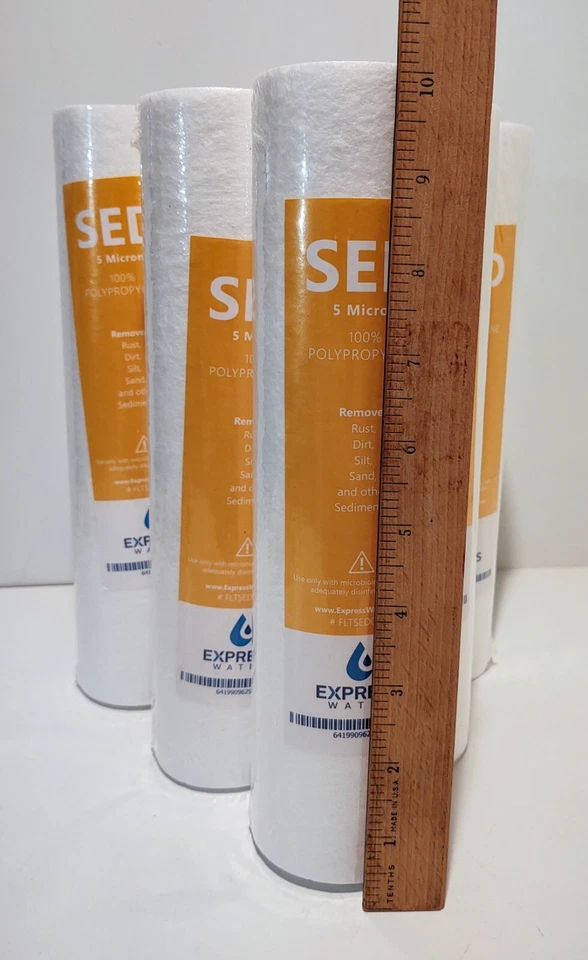 Express Water Sediment Filter Replacement 5 Micron High Capacity 10 inch 6 Pack - Image 4 of 4