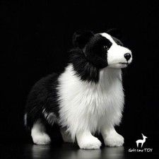 Niedlich Border Collie Plüsch Spielzeug weiches Stofftier Puppe Kinder Geschenk