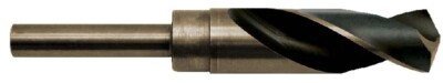57/64'' Reduced Shank Drill, Cobalt, 135° Point, 1/2'' Shank, USA Made