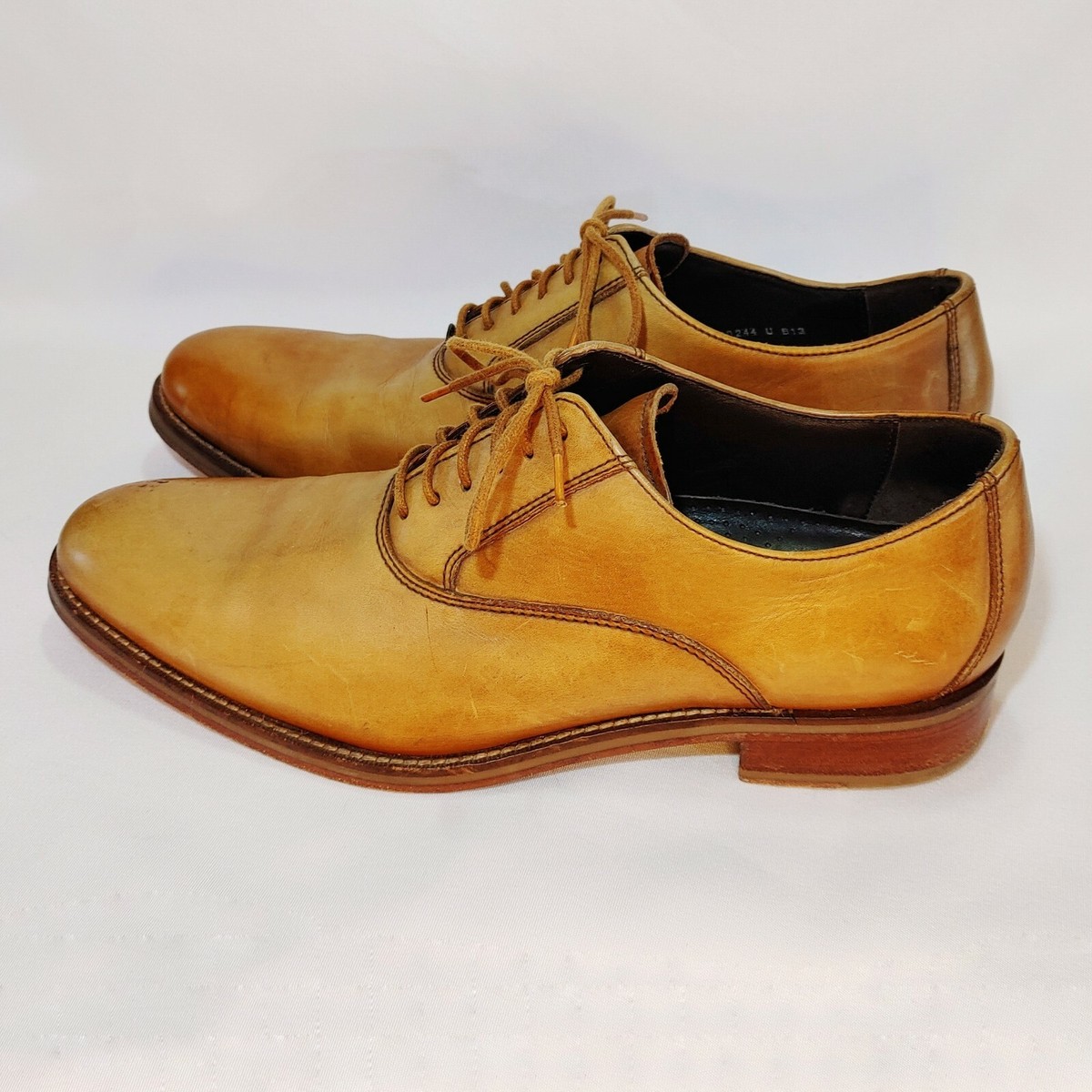 Cole Haan NikeAir C10244 Mens Tan Cap Toe Oxford Madison 