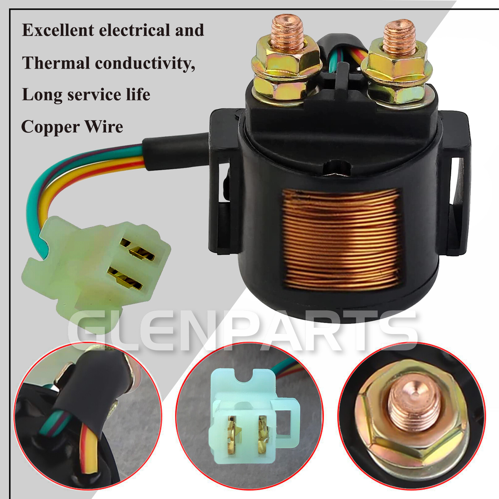 2 Units Starter Relay Solenoid for Yamaha OEMs 5GT819401100 5EH