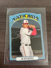 2021 Topps Heritage Juan Soto Black Mini 1972 DieCut #72DC-21