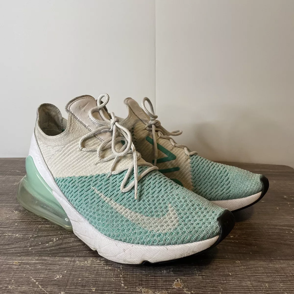 Nike AIR MAX 270 Flyknit Shoes Igloo Sneakers AH6803-301 Women's Size 10 |  eBay