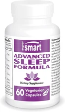 Supersmart Advanced Sleep Formula (High Strength) - with Melatonin, Valerian Roo