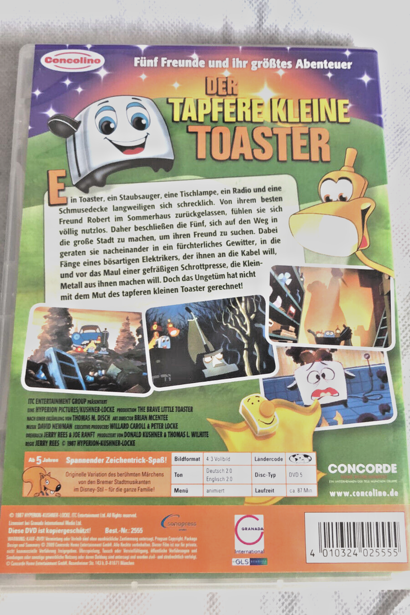 The brave little toaster (DVD Region 2) German Import Donald