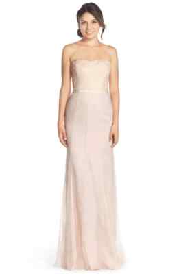 monique lhuillier strapless bridesmaid dress Monique Lhuillier Fernanda main image 1