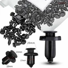 100x Bumper Clips 10mm Hole Hood Fender Push Rivets Retainer Fasteners For Honda