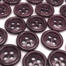 Vtg Grape Purple Round 4-hole Shirt Buttons 12mm Lot of 10 or 100 D806