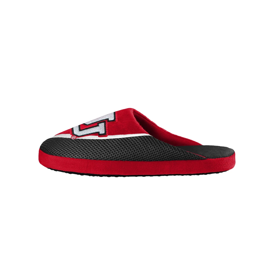 FOCO NCAA Men's Utah Utes 2022 Big Logo Color Edge Slippers - Image 3 of 3