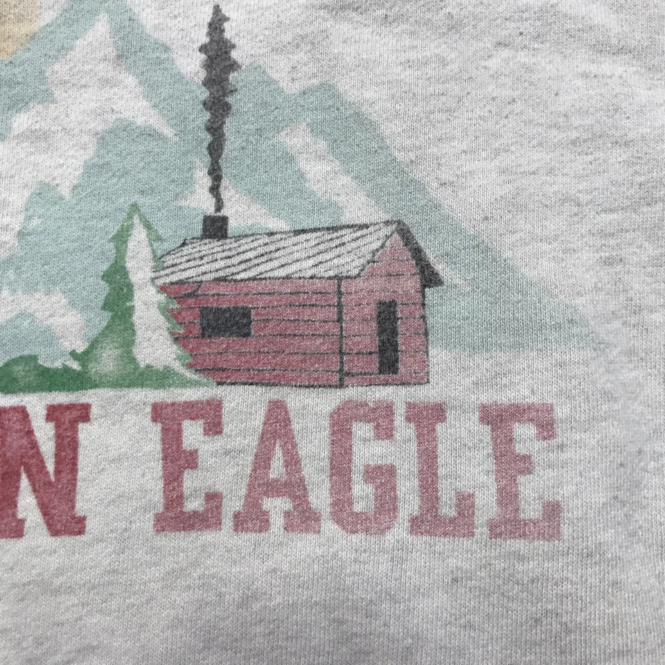 American Eagle Women's Cozy Cabin Crew Neck Sweatshirt Oatmeal Color Size Medium - Image 3 of 4