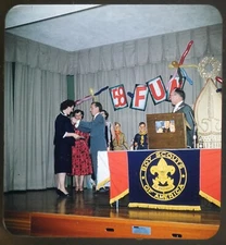 Boy Scout Troop 142 - Den Mother's Award - Stereo Realist Slide 1957 (#174)