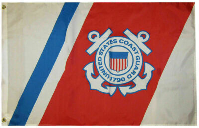 Official Coast Guard Licensed US Coast Guard Flag 3 X 5 ft RACING FLAG 100D