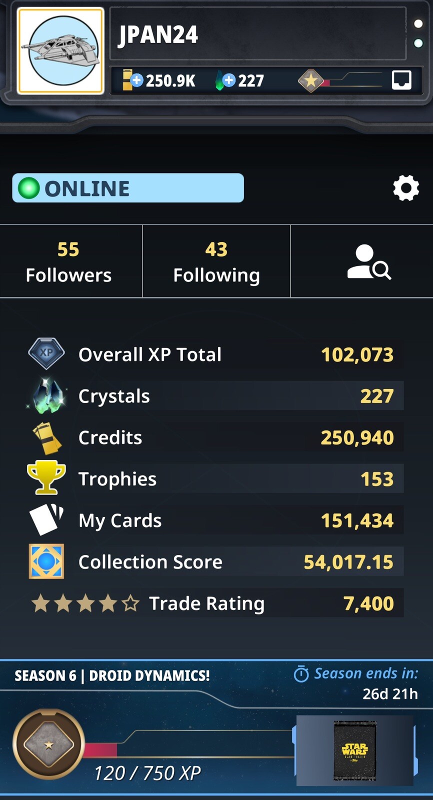 Star Wars Topps Digital card trader Take any 9 Rare, UC Or Common eBay