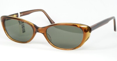EYEVAN Jayne AMBER BROWN SUNGLASSES GLASSES GREEN-GREY LENS 49-17.5-138mm Japan