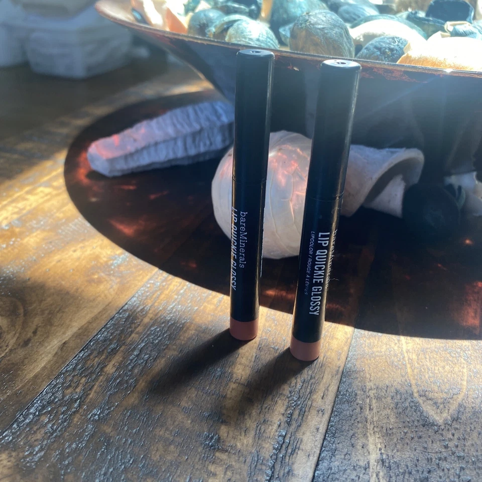 Bareminerals Lip Quickie MIEL MELOCOTÓN 2 Pk NUEVO Foto 3 de 3