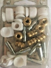 8 Reggipiani sostegni a ventosa foro 10 mm ø 5MA mensoline ripiani cristallo 