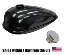 3 L Black Gas Tank 2 Stroke Bicycle Engine  Replacement Part Motorized Bike