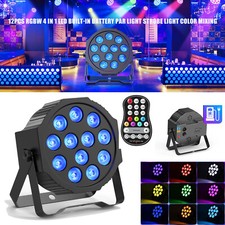DMX 12LED Par Light Uplight RGBW Stage DJ Disco Beam Party BAR Wash Timed Light