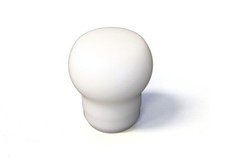 Torque Solution Fat Head Delrin Shift Knob White Universal 10x1.25