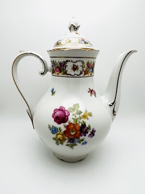 Schumann Bavaria EMPRESS DRESDEN FLOWERS Coffee Pot