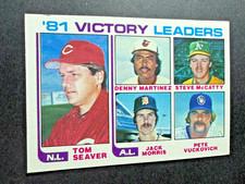 Tom Seaver Jack Morris Dennis Martinez Steve McCatty Jack Morris 1982 Topps #162