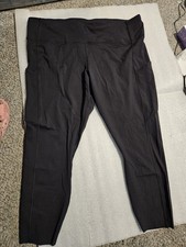 Lululemon Women's Black Cropped Leggings Size 20 New