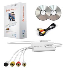 VHS to Digital Converter USB Video Capture Card - RCA to USB for VCR, Hi8, Mini