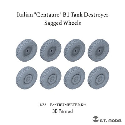 ETmodel1:35 Italian ''Centauro'' B1 Tank Destroyer Sagged Wheels For TRUMPETER Kit