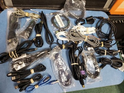 lot of 25 USB cables for printers, etc various length