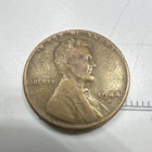 1944 Lincoln Wheat Small Cent Bronze Circulated BN Denver US One Cent Coin