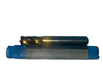 Niagara 71120 3/8'' HSCO Cobalt 4 Flute Roughing End Mill Cutter 2-1/2''OAL