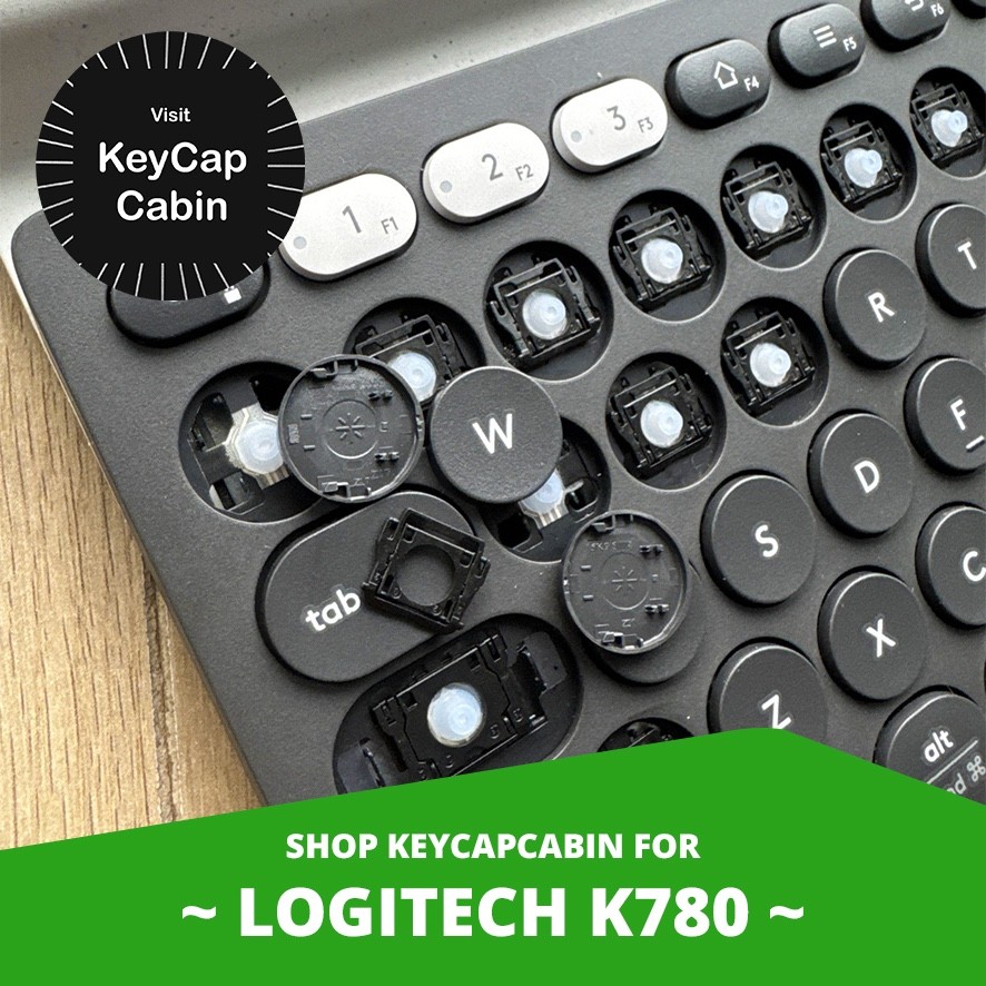 Replacement Key Caps Logitech K780 with Hinge switch Parts Y-R0061
