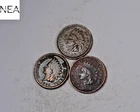 1864+1881+1886 Indian Head Penny Cent Set/Lot ~ XF/AU (details) ~ ZIL80