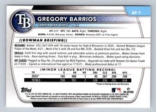 2025 Bowman #BP-7 Gregory Barrios Prospects