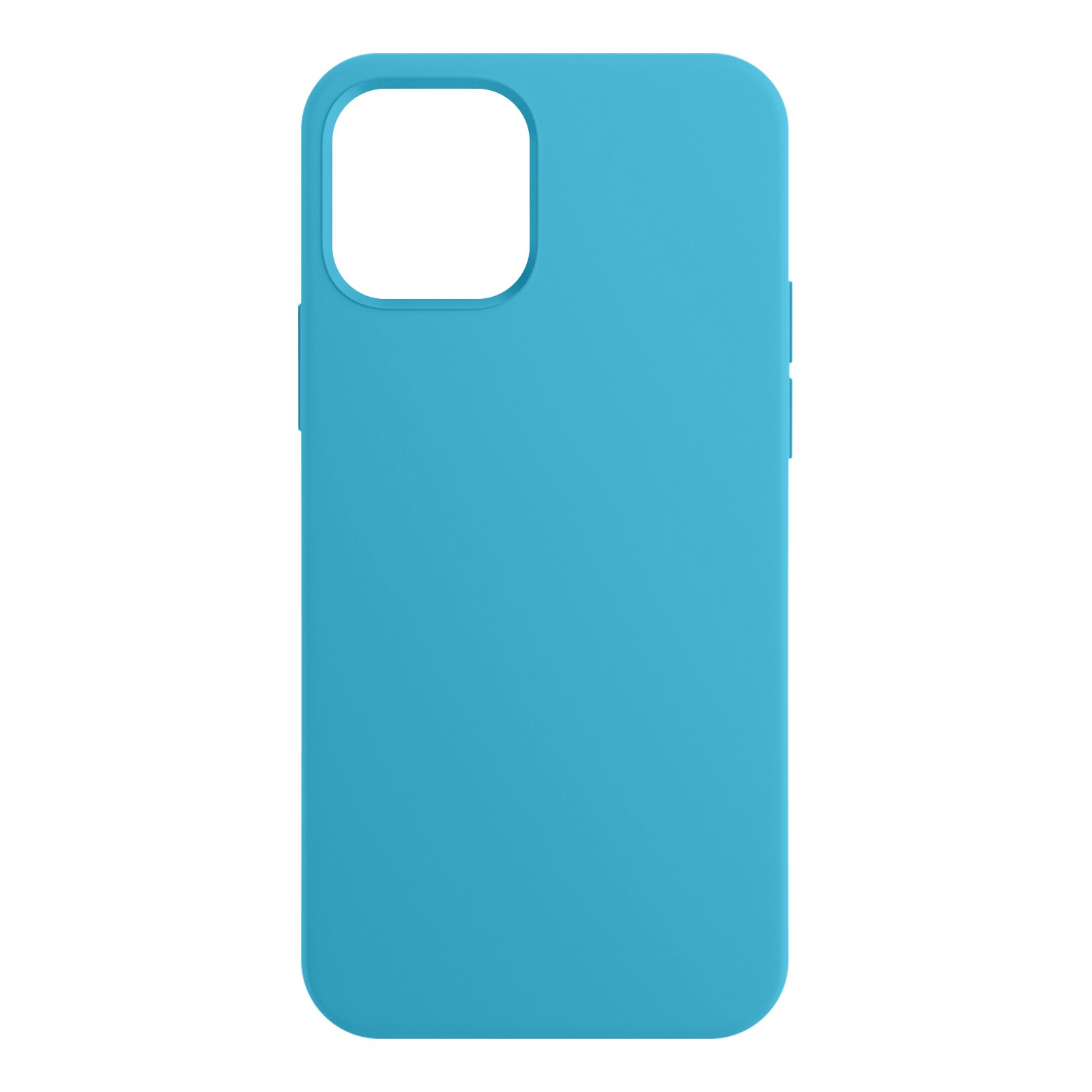 Coque pour iPhone 14 contre les rayures : protection fine bleu à intérieur doux
