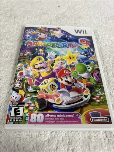 Nintendo Wii - Mario Party 9 Game - CIB Complete Tested Fast Shipping !