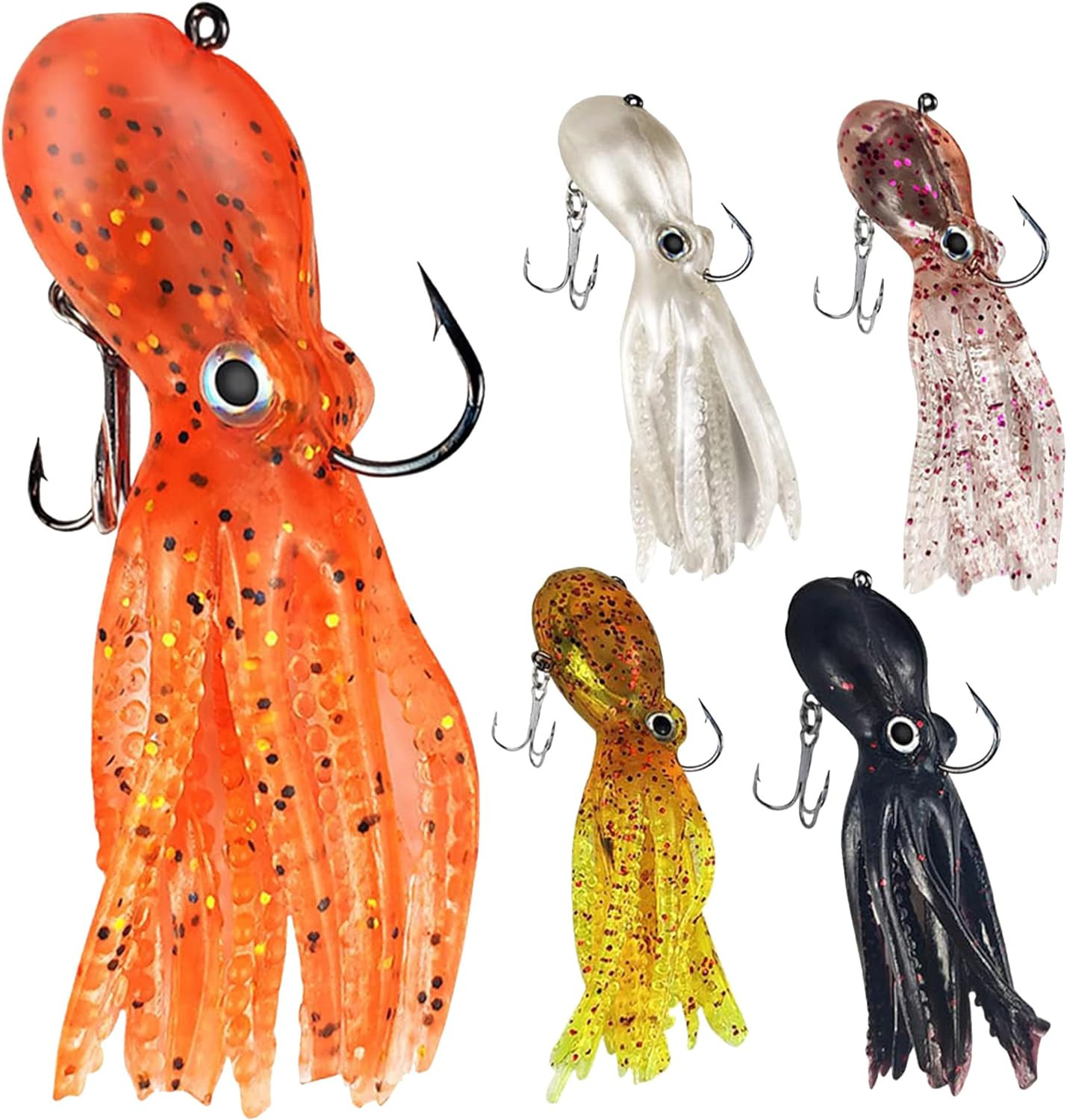5Pcs Octopus Swimbait Soft Fishing Lures Saltwater Jigs Lingcod Rockfish Bait Se - Image 11