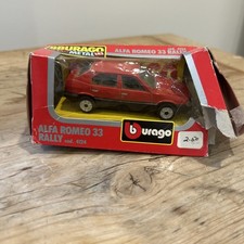 Bburago Alfa Romeo 33 Rally cod. 4124 Red Die Cast Metal 1:43 with Box