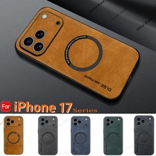 Leather Case for Iphone 17 ,Pro, Max ,Air Cases for Magsafe Luxury Back Cover