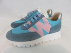 Wonders Odisei Sneakers Blue Suede/Nylon Platform Lightweight Stretch Lace SZ 8 — photo 3